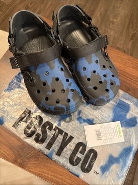 Post Malone × Crocs Duet Max Clog - Blue Camo